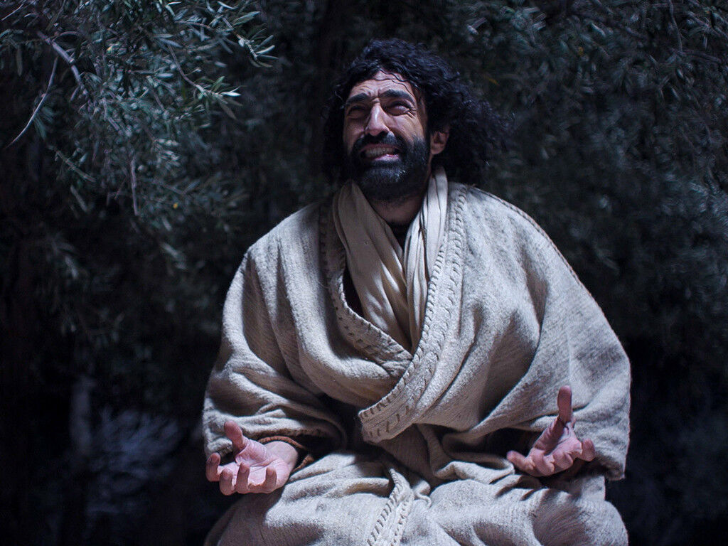 免费圣经图片 :: 耶稣在客西马尼园祷告